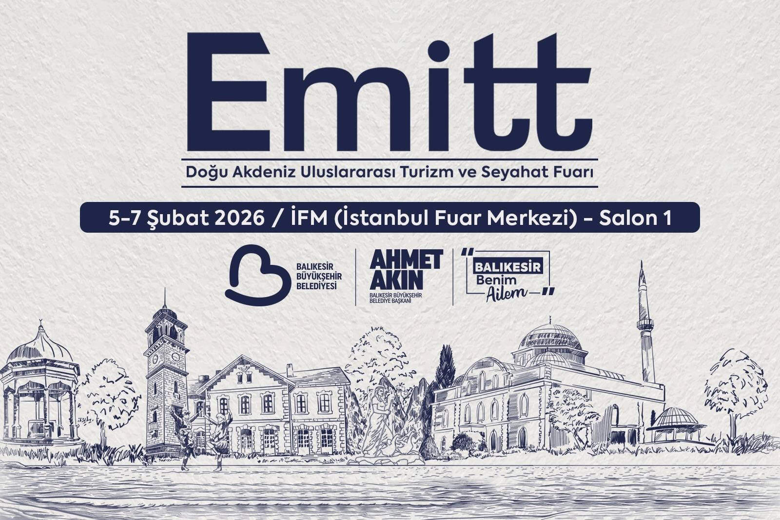 Balıkesir Büyükşehir Belediyesi EMITT Fuarı’nda Şehir Tanıtımına Katılıyor