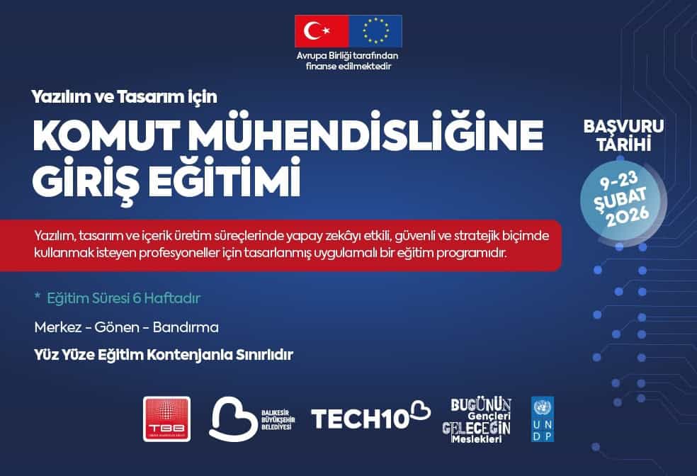 Balıkesir'de Gençlere Yönelik Komut Mühendisliği Eğitimiyle Yazılım Yetkinliği Artırılıyor