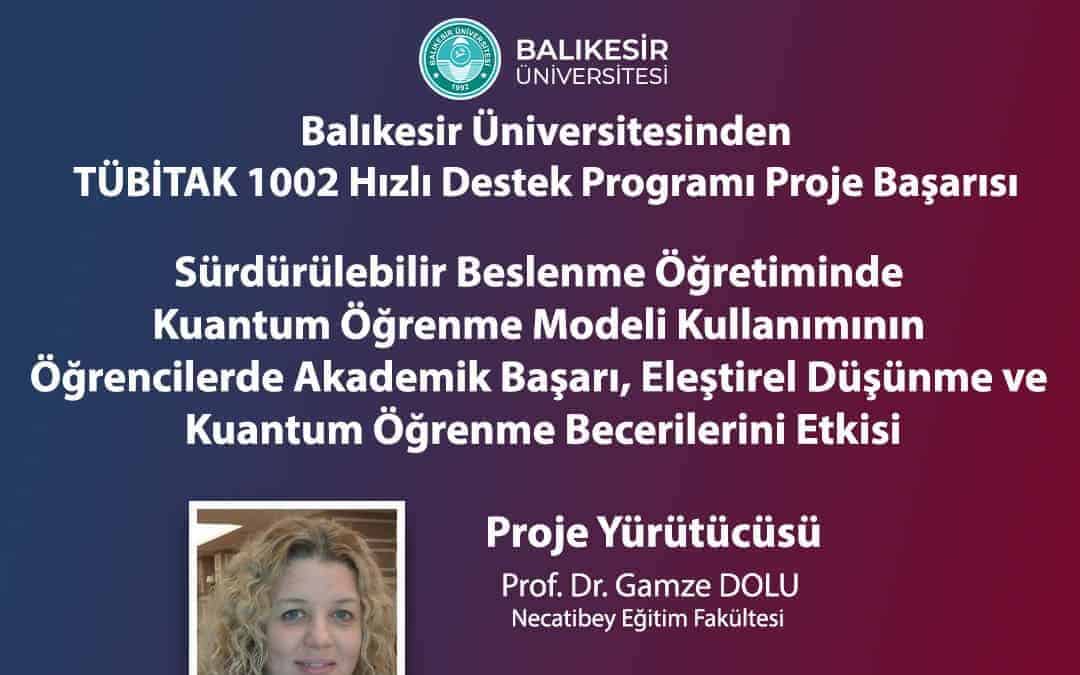 Balıkesir Üniversitesi'nde Proje Ekibinin Başarısı Takdir Edildi