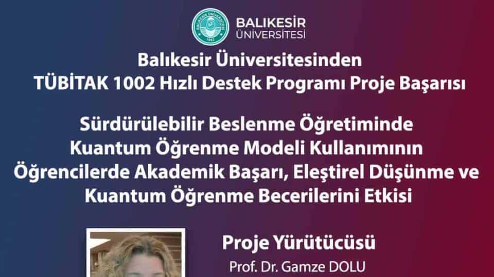 Balıkesir Üniversitesi'nde Proje Ekibinin Başarısı Takdir Edildi