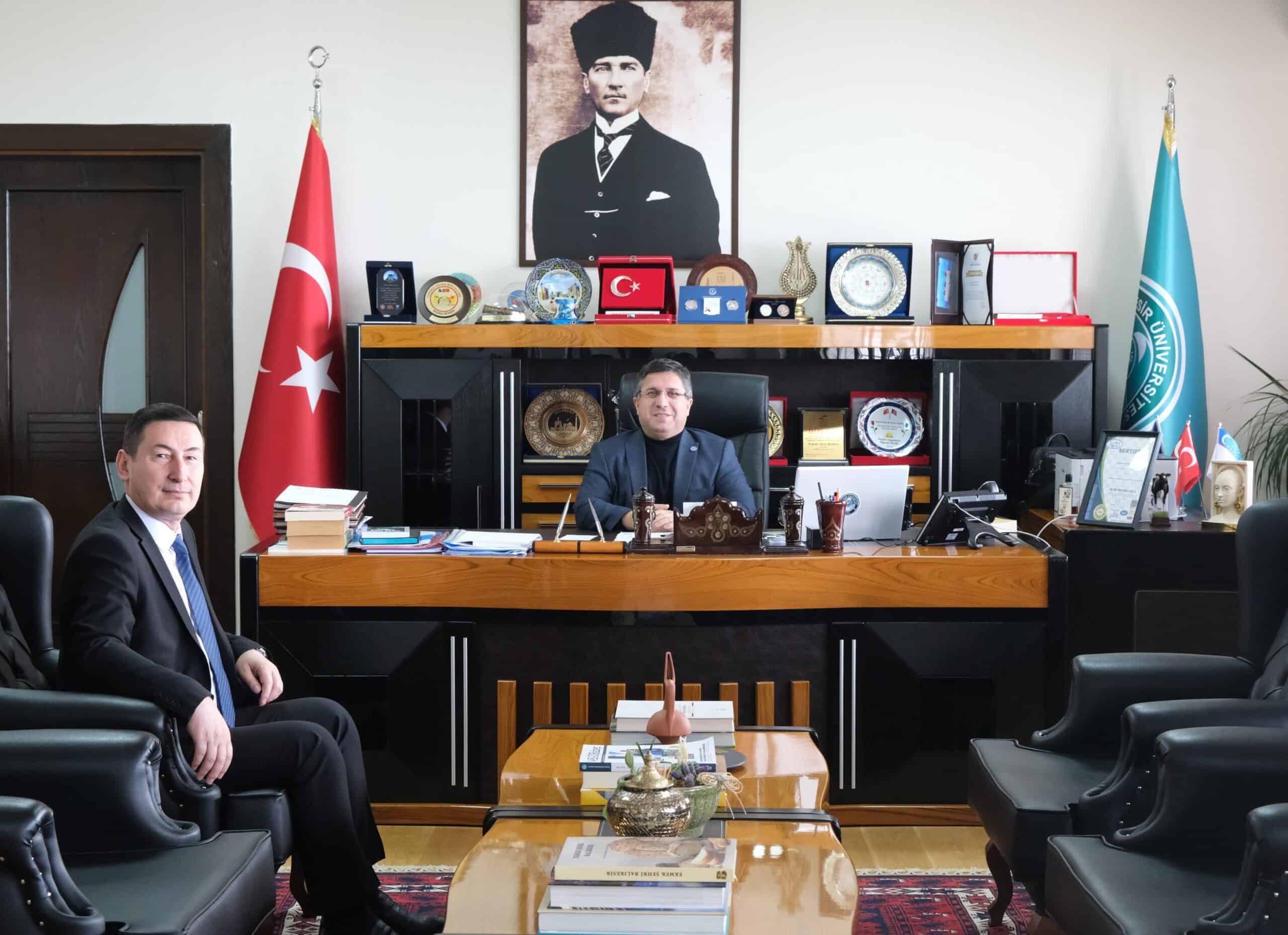 Balıkesir Üniversitesi ile Özbekistan Rönesans Eğitim Üniversitesi Arasında Akademik ve Eğitim Alanında Görüşmeler Yapıldı