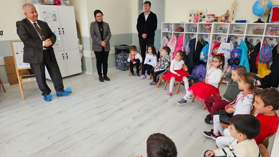 İl Milli Eğitim Müdürü Selehattin Kal, Sabiha Gökçen Anaokulu'nda Öğrencilerle Buluştu