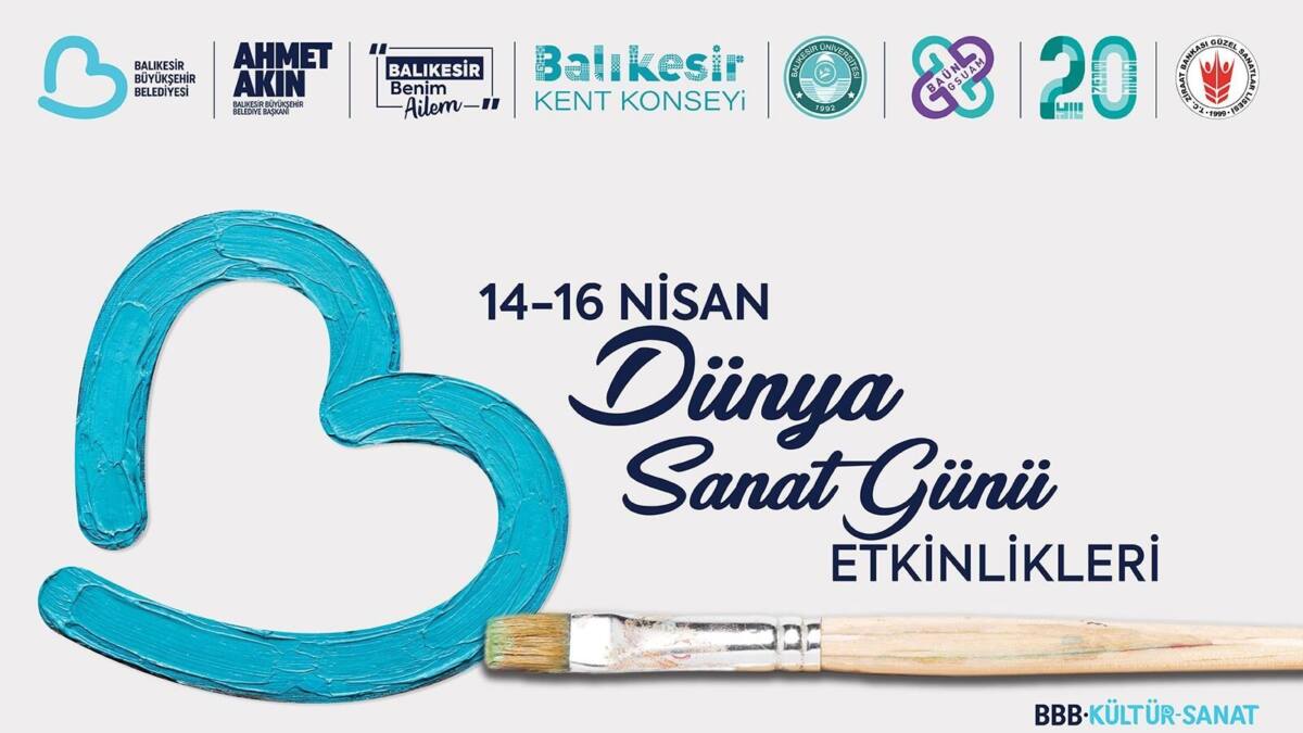 Balıkesir'de Dünya Sanat Günü Etkinlikleri Şehri Sanatla Buluşturacak